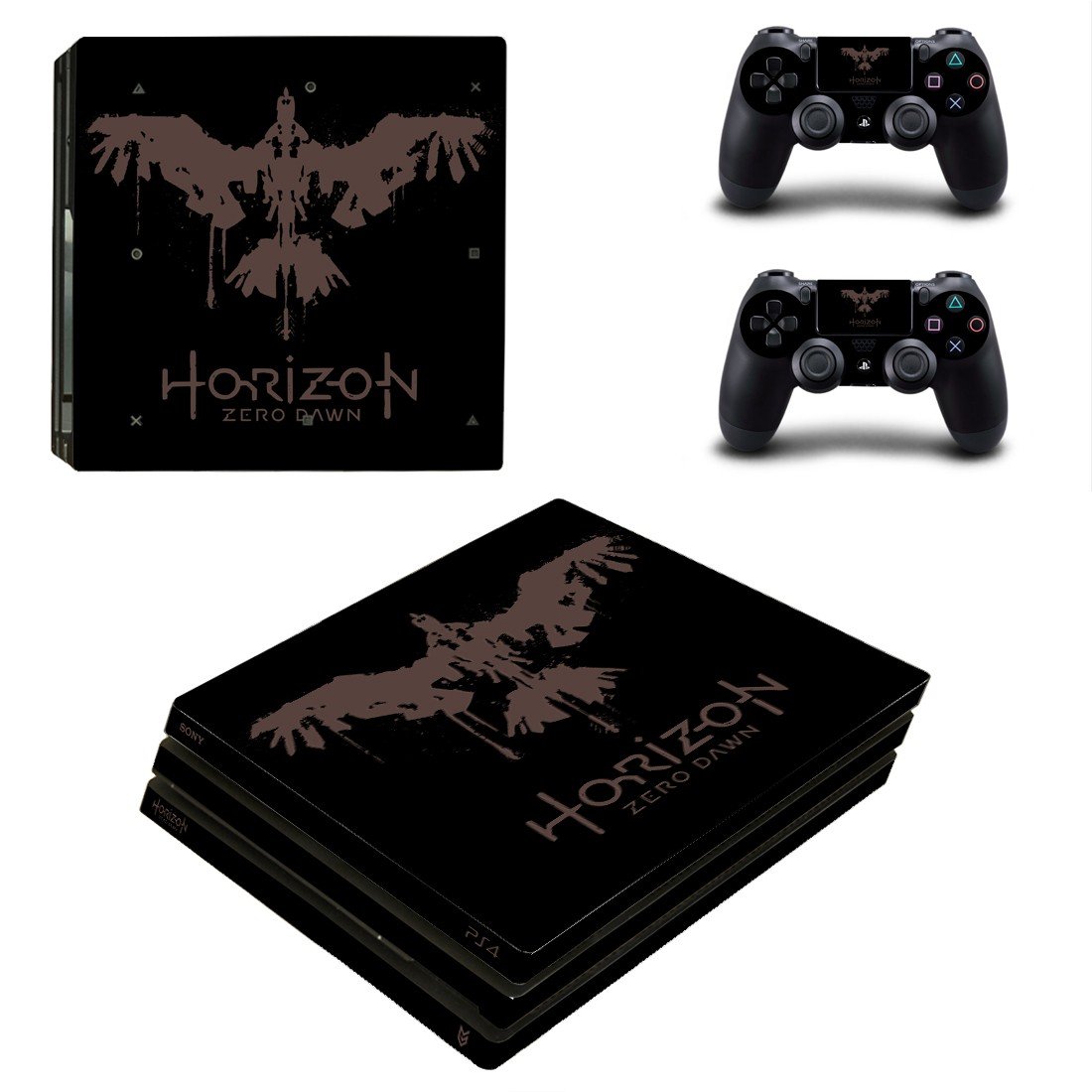 Horizon Zero Dawn decal skin sticker for PS4 Pro console and controllers