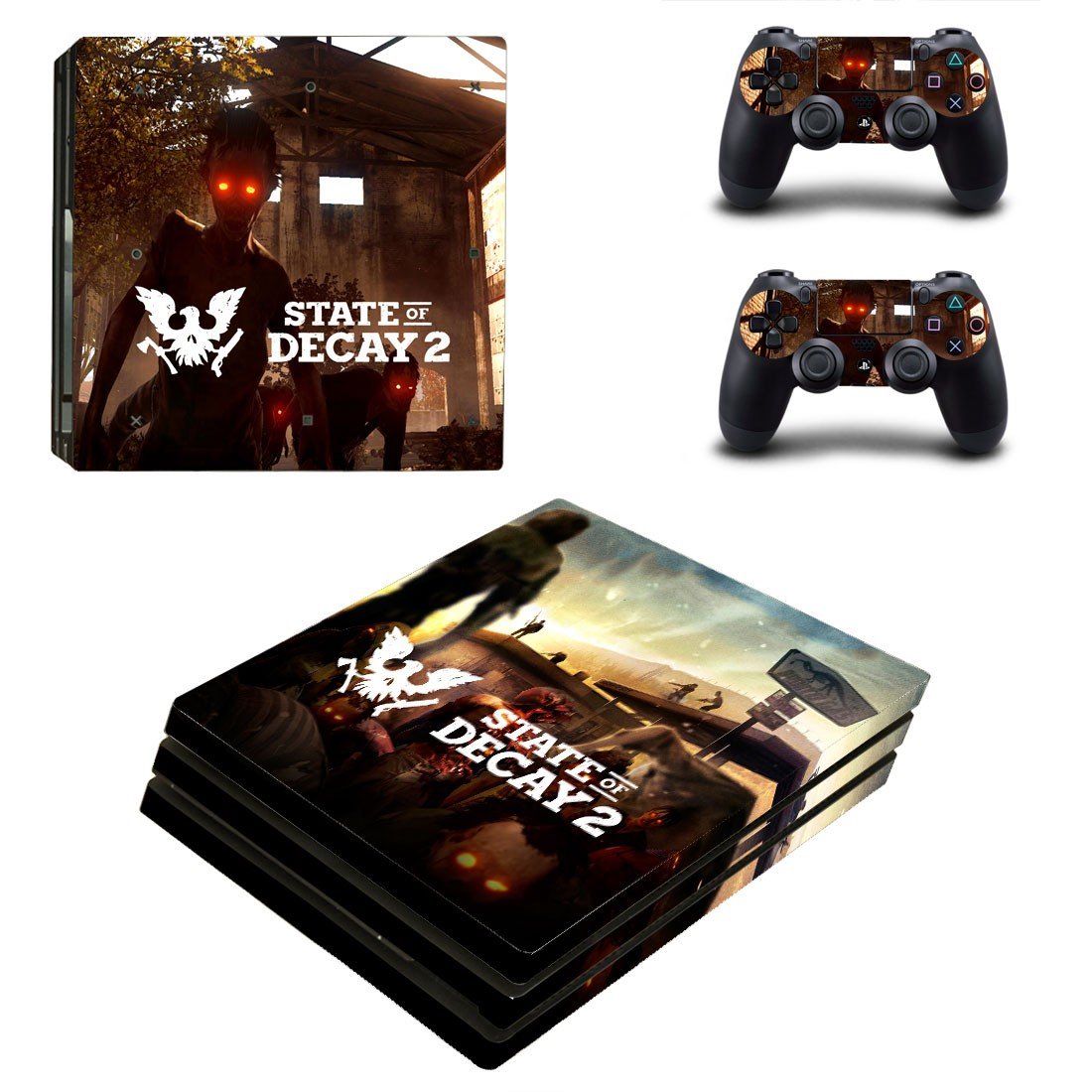 State of the Decay 2 decal skin sticker for PS4 Pro console and controllers