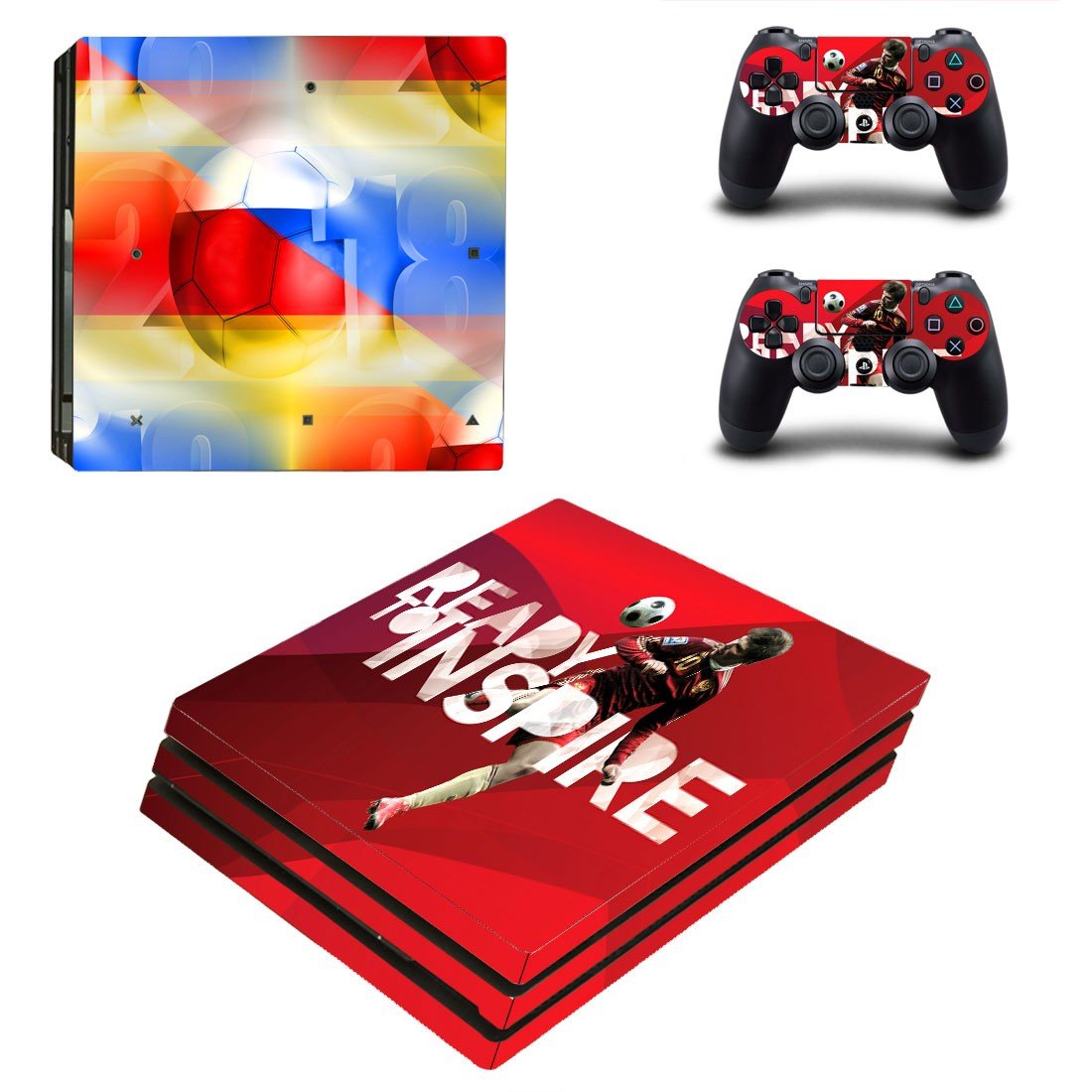 2018 FIFA World Cup decal skin sticker for PS4 Pro console and controllers