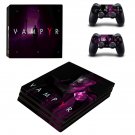 Vampyr decal skin sticker for PS4 Pro console and controllers