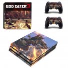 God Eater 3 decal skin sticker for PS4 Pro console and controllers