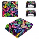 Butterflies wallpaper decal skin sticker for PS4 Pro console and controllers