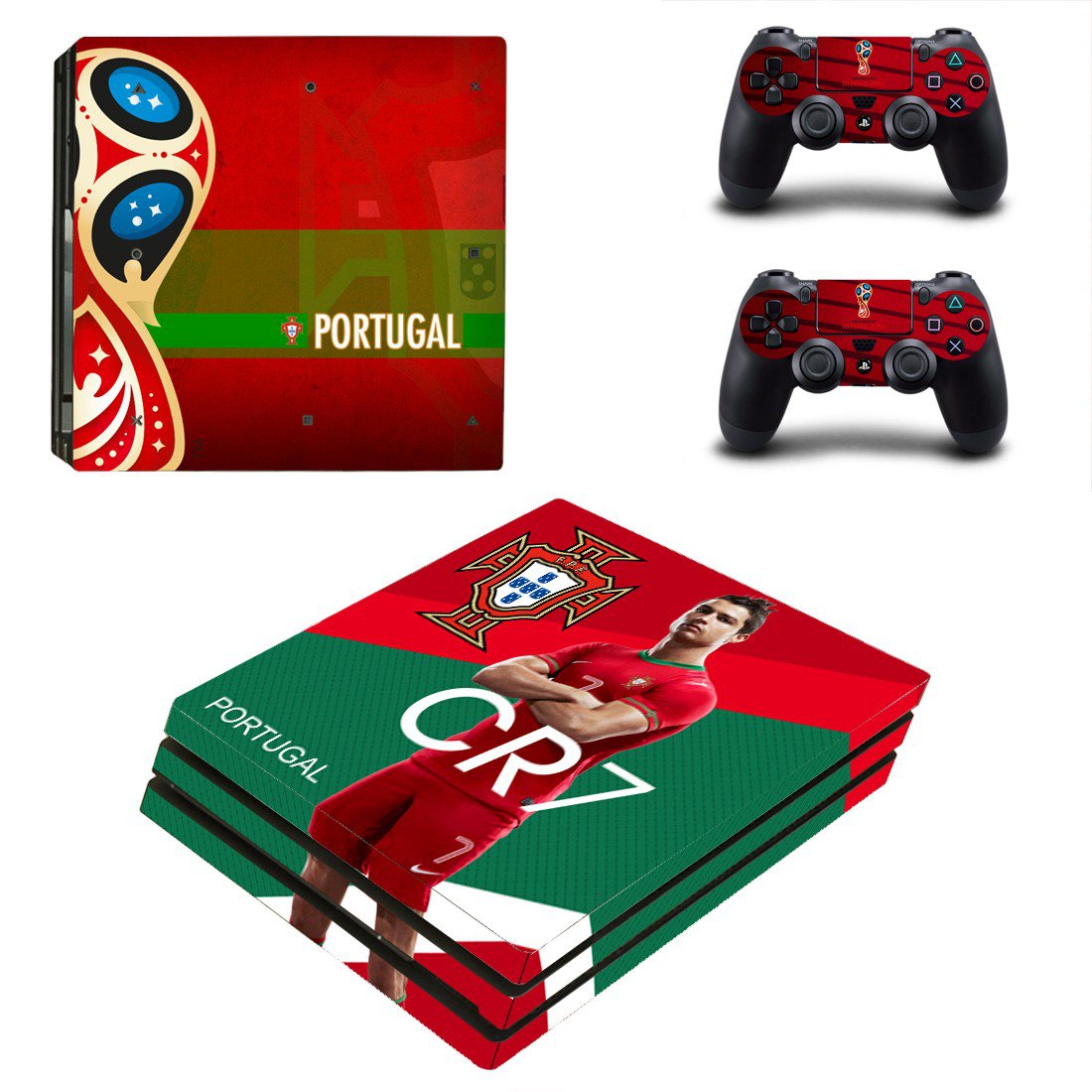 2018 FIFA World Cup Portugal decal skin sticker for PS4 Pro console and controllers