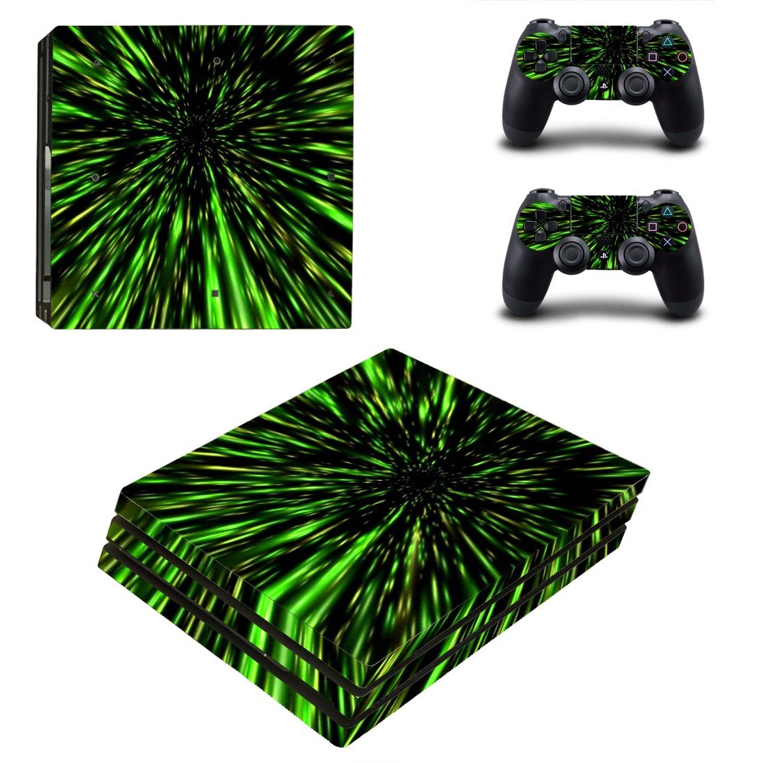 Abstract wallpaper decal skin sticker for PS4 Pro console and controllers