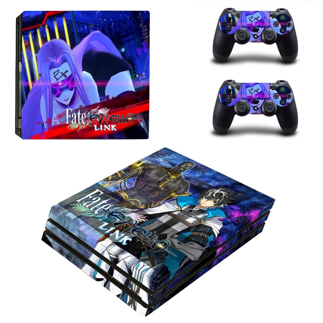 Fate Extella decal skin sticker for PS4 Pro console and controllers