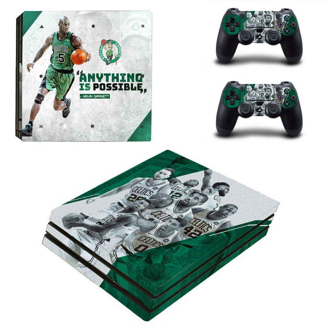 Kevin Garnett decal skin sticker for PS4 Pro console and controllers