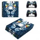 Lion Wallpaper decal skin sticker for PS4 Pro console and controllers