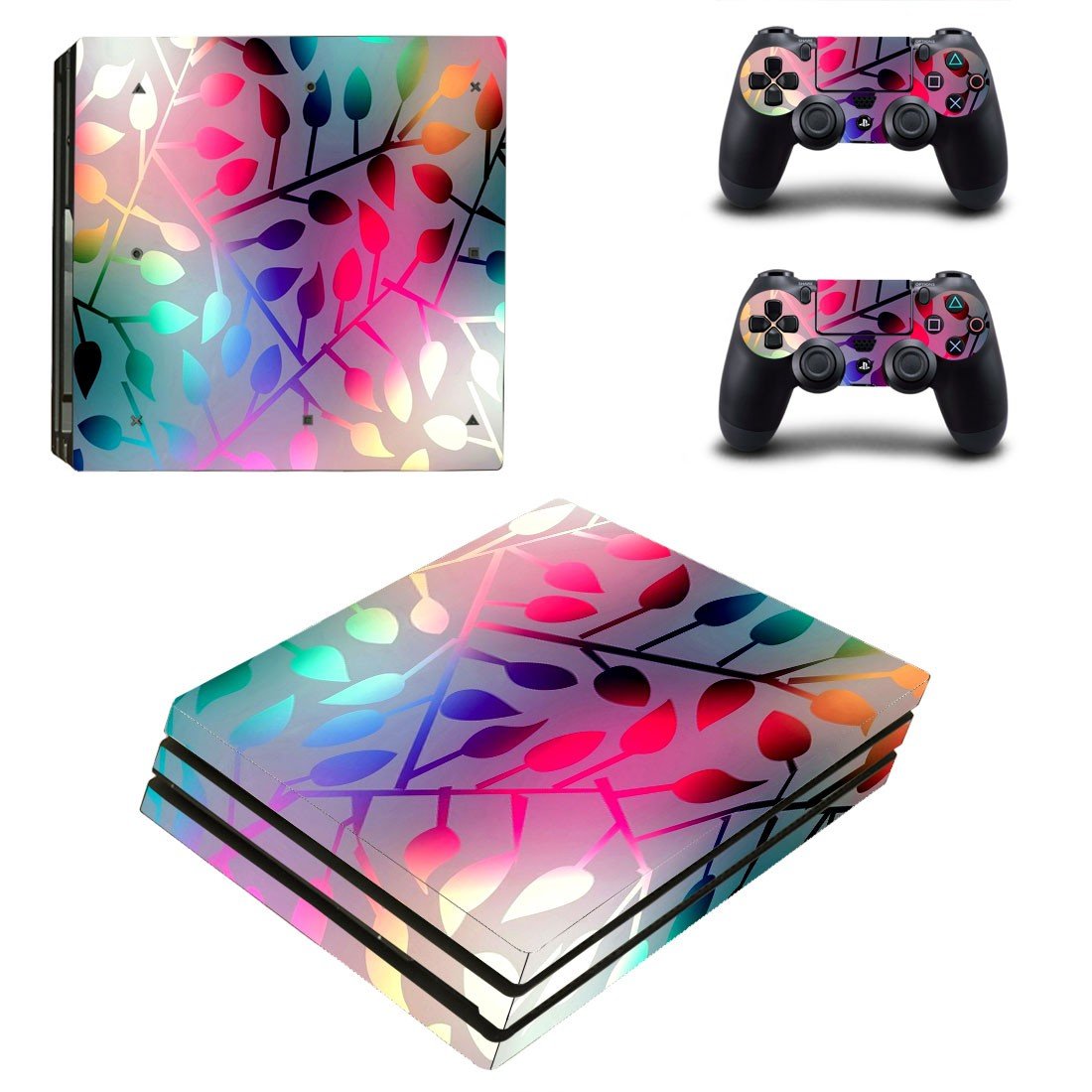 Abstract Wallpaper decal skin sticker for PS4 Pro console and controllers