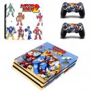 Mega Man 2 decal skin sticker for PS4 Pro console and controllers