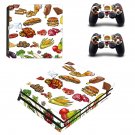 Fast food decal skin sticker for PS4 Pro console and controllers