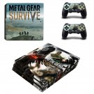 Metal Gear Survive decal skin sticker for PS4 Pro console and controllers