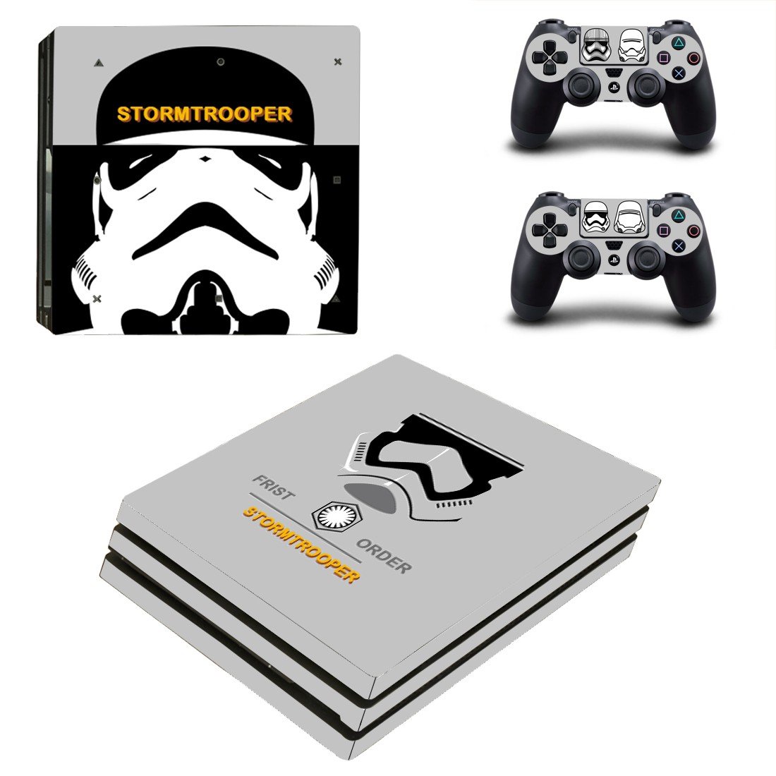Star Wars Stormtrooper decal skin sticker for PS4 Pro console and controllers