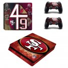 San Fransisco 49ers decal skin sticker for PS4 Slim console and controllers