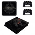 Monster Hunter World decal skin sticker for PS4 Slim console and controllers