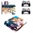 Sword Art Online Hollow Fragment decal skin sticker for PS4 Slim console and controllers