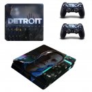 Detroit become human decal skin sticker for PS4 Slim console and controllers