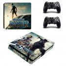Black Panther decal skin sticker for PS4 Slim console and controllers