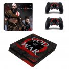 God of War 4 decal skin sticker for PS4 Slim console and controllers