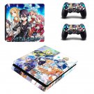 Sword Art Online decal skin sticker for PS4 Slim console and controllers