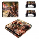 Attack on Titan 2 decal skin sticker for PS4 Slim console and controllers