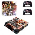 Attack on Titan 2 decal skin sticker for PS4 Slim console and controllers
