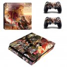 Attack on Titan 2 decal skin sticker for PS4 Slim console and controllers