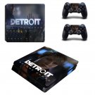 Detroit become human decal skin sticker for PS4 Slim console and controllers