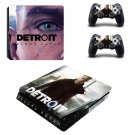 Detroit become human decal skin sticker for PS4 Slim console and controllers