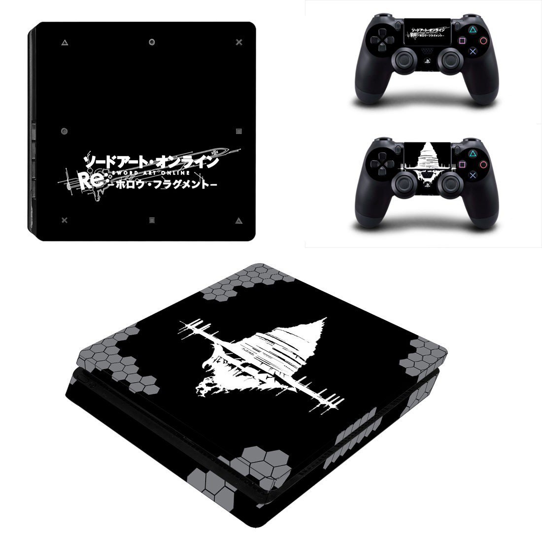 Sword Art Online decal skin sticker for PS4 Slim console and controllers