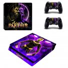 Black Panther decal skin sticker for PS4 Slim console and controllers