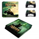 Black Panther decal skin sticker for PS4 Slim console and controllers