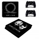 God of War 4 decal skin sticker for PS4 Slim console and controllers
