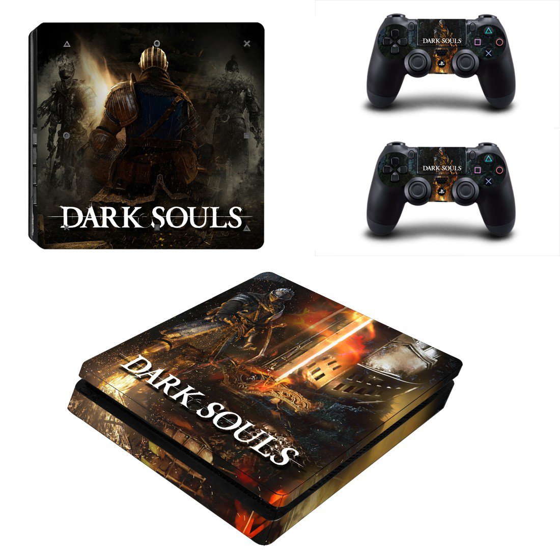 Dark Souls decal skin sticker for PS4 Slim console and controllers