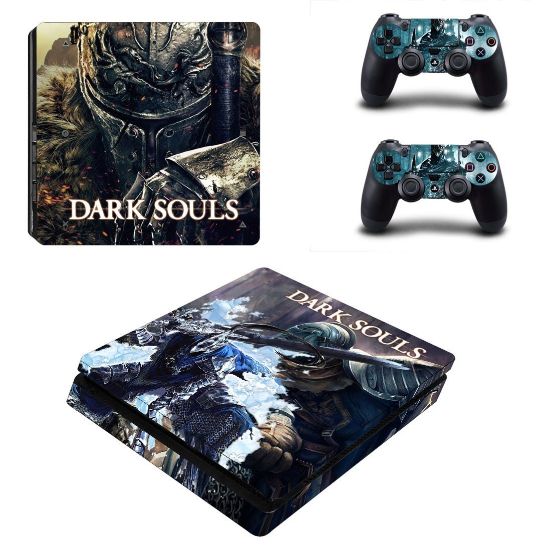 Dark Souls decal skin sticker for PS4 Slim console and controllers