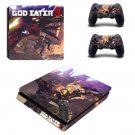 God Eater 3 decal skin sticker for PS4 Slim console and controllers