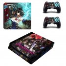 Bloodstained Ritual of the Night decal skin sticker for PS4 Slim console and controllers