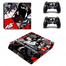 Persona 5 decal skin sticker for PS4 Slim console and controllers