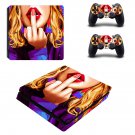 Sexy Lady decal skin sticker for PS4 Slim console and controllers