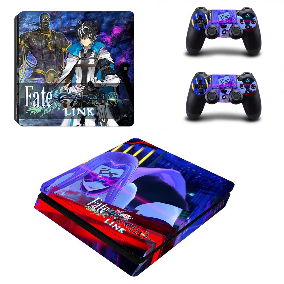 Fate Extella decal skin sticker for PS4 Slim console and controllers
