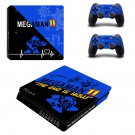 Mega Man 11 decal skin sticker for PS4 Slim console and controllers