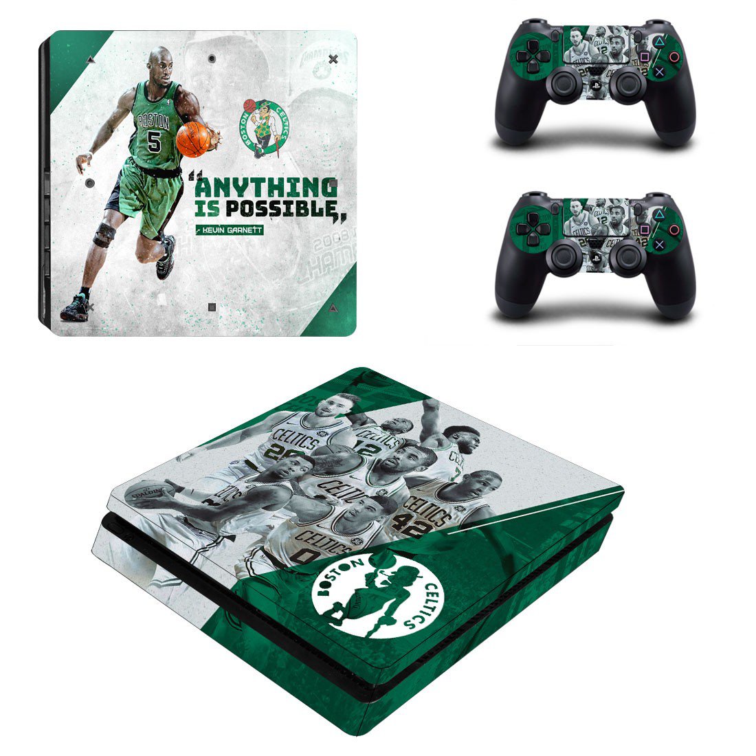 Kevin Garnett decal skin sticker for PS4 Slim console and controllers