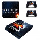 Battlefield 5 world war decal skin sticker for PS4 Slim console and controllers
