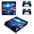 Galaxy Wallpaper decal skin sticker for PS4 Slim console and controllers