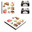 Fast food decal skin sticker for PS4 Slim console and controllers