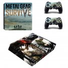 Metal Gear Survive decal skin sticker for PS4 Slim console and controllers