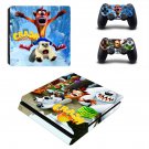 Crash Bandicoot decal skin sticker for PS4 Slim console and controllers