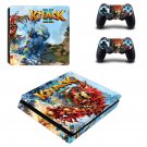 Knack 2 decal skin sticker for PS4 Slim console and controllers