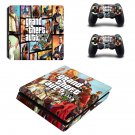 Grand Theft Auto 5 decal skin sticker for PS4 Slim console and controllers