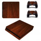 Wooden board decal skin sticker for PS4 Slim console and controllers