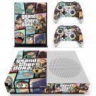 Grand theft auto zero decal skin sticker for Xbox One S console and controllers
